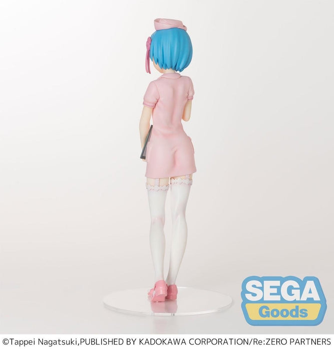 SEGA Re:Zero Starting Life in Another World Premium Rem (Pink Nurse Ver.) Figure