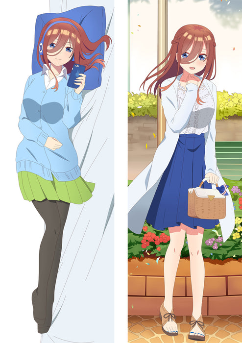 The Quintessential Quintuplets Miku Nakano Dakimakura HUGGING PEACH SKIN BODY PILLOW (T55)