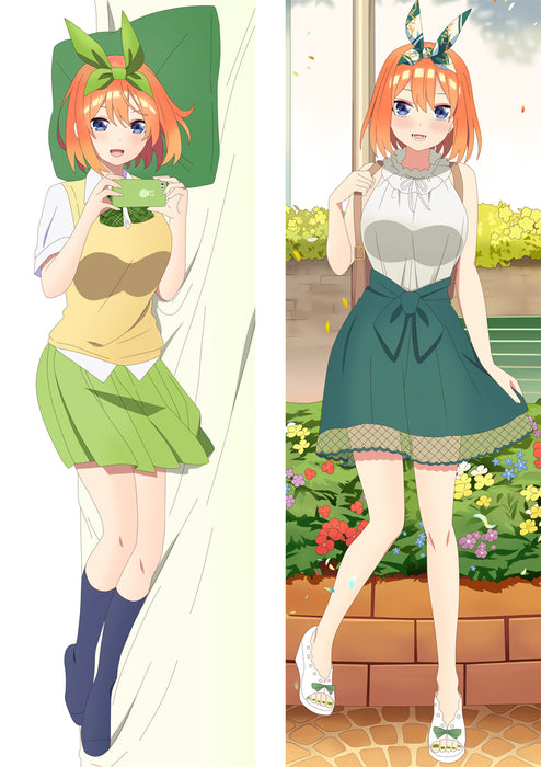 The Quintessential Quintuplets Yotsuba Nakano Dakimakura HUGGING PEACH SKIN BODY PILLOW (T57)