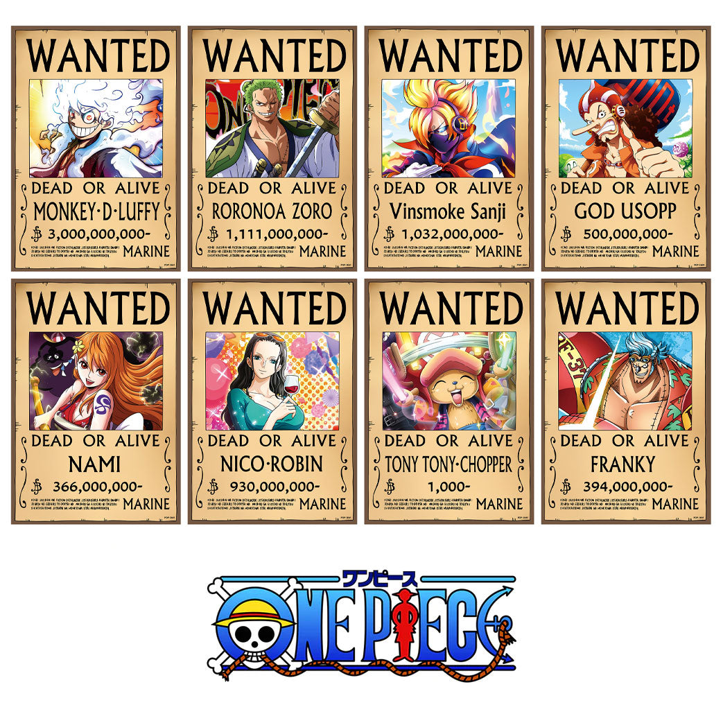 ONE PIECE 8PC A3-SIZE ANIME POSTER SET 3641 — Anime House