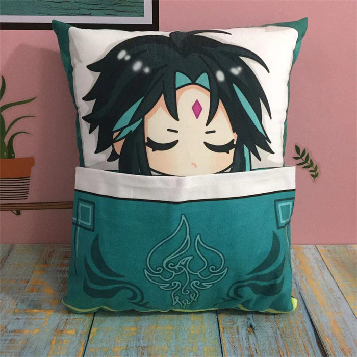 Genshin Impact Plush Toy Stuffed Cushion Pillow (Cute Sleeping Style)