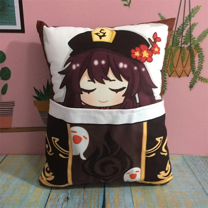 Genshin Impact Plush Toy Stuffed Cushion Pillow (Cute Sleeping Style)