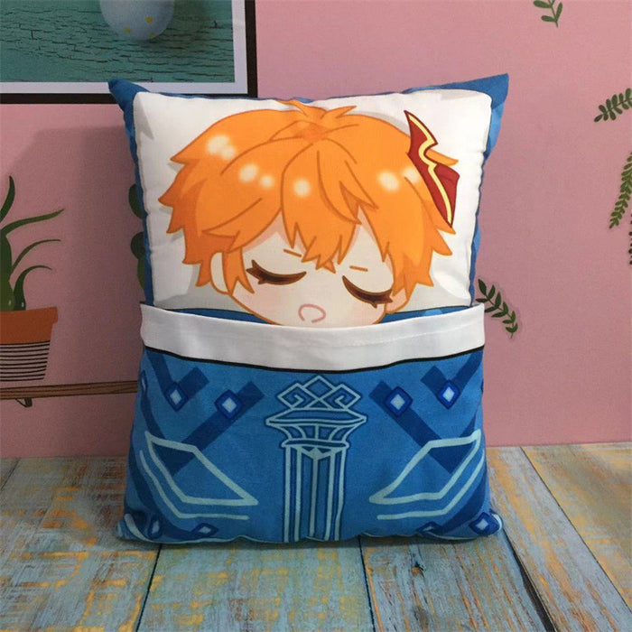 Genshin Impact Plush Toy Stuffed Cushion Pillow (Cute Sleeping Style)