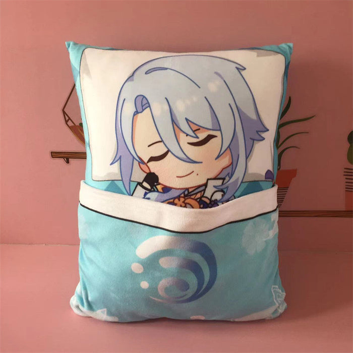 Genshin Impact Plush Toy Stuffed Cushion Pillow (Cute Sleeping Style)