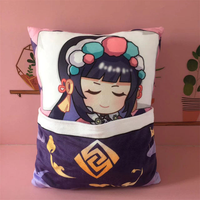 Genshin Impact Plush Toy Stuffed Cushion Pillow (Cute Sleeping Style)