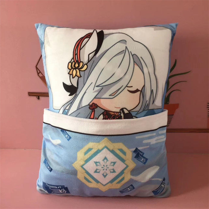 Genshin Impact Plush Toy Stuffed Cushion Pillow (Cute Sleeping Style)