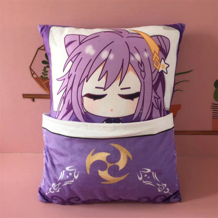 Genshin Impact Plush Toy Stuffed Cushion Pillow (Cute Sleeping Style)