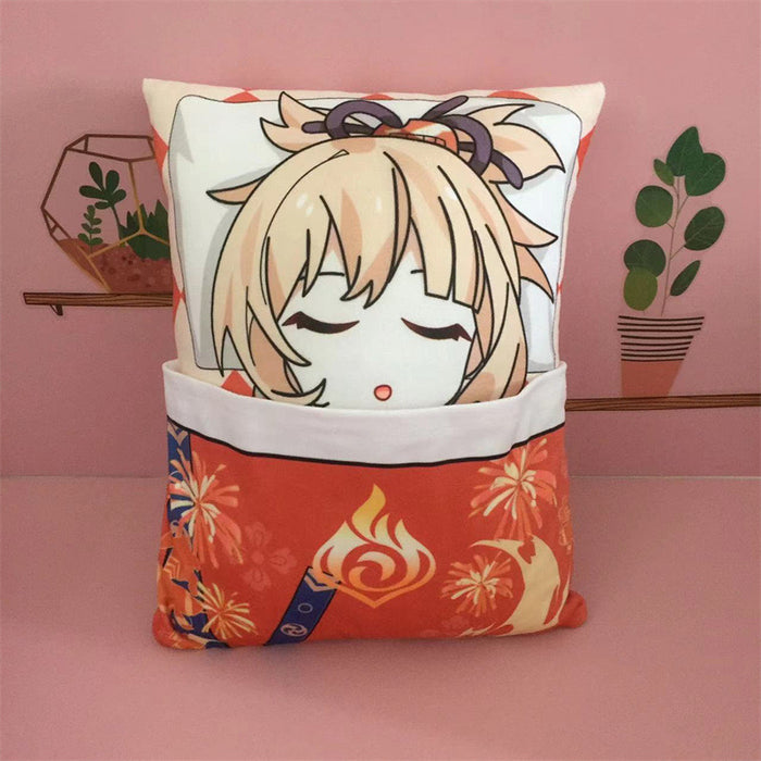 Genshin Impact Plush Toy Stuffed Cushion Pillow (Cute Sleeping Style)