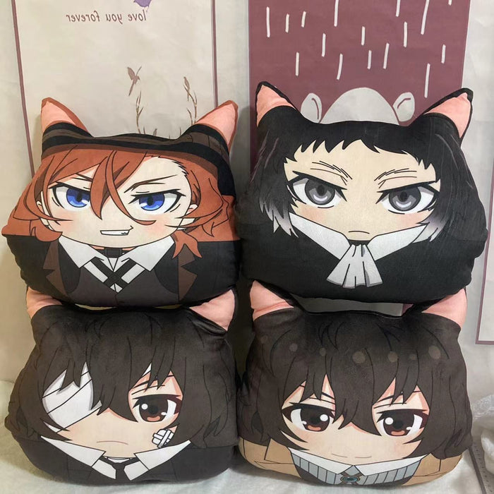 Bungo Stray Dogs Plush Toy Stuffed Cushion Pillow & Hand Warmer