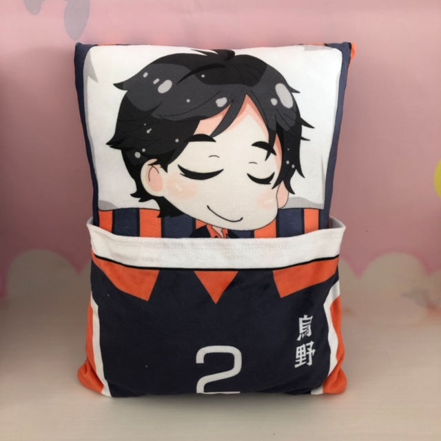 Haikyu !! Plush Toy Stuffed Cushion Pillow (Cute Sleeping Style)