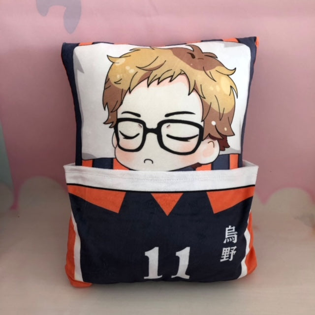 Haikyu !! Plush Toy Stuffed Cushion Pillow (Cute Sleeping Style)