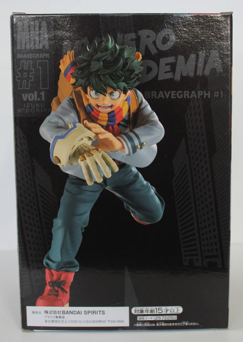 FLASH SALE 29/04/2023 BANDAI BANPRESTO My Hero Academia Bravegraph #1 Vol.1 Izuku Midoriya FIGURE