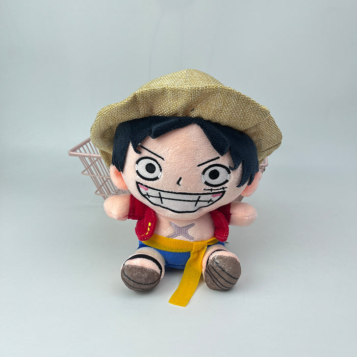 One Piece Sitting Luffy / Roronoa Zoro Plush Toy