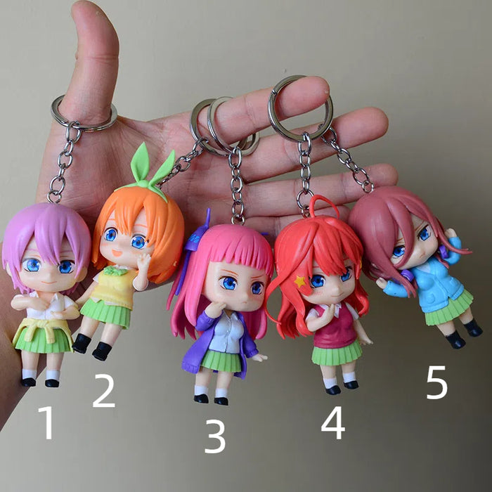 The Quintessential Quintuplets  Keychain pendant school bag doll decoration keychain