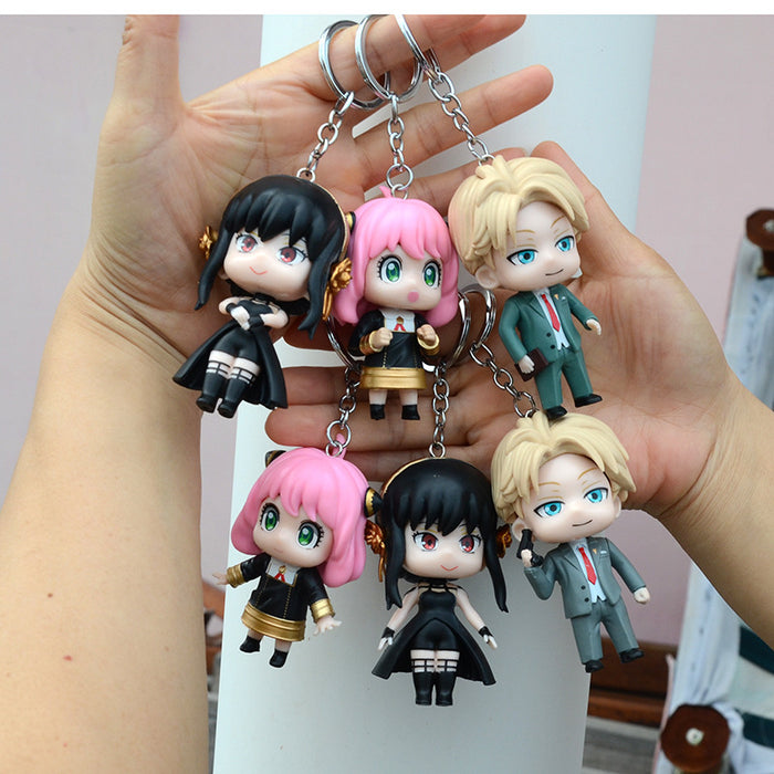 Spy family Keychain pendant school bag doll decoration keychain