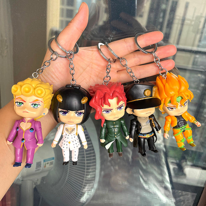 Jojo Bizarre Adventure Keychain pendant school bag doll decoration keychain