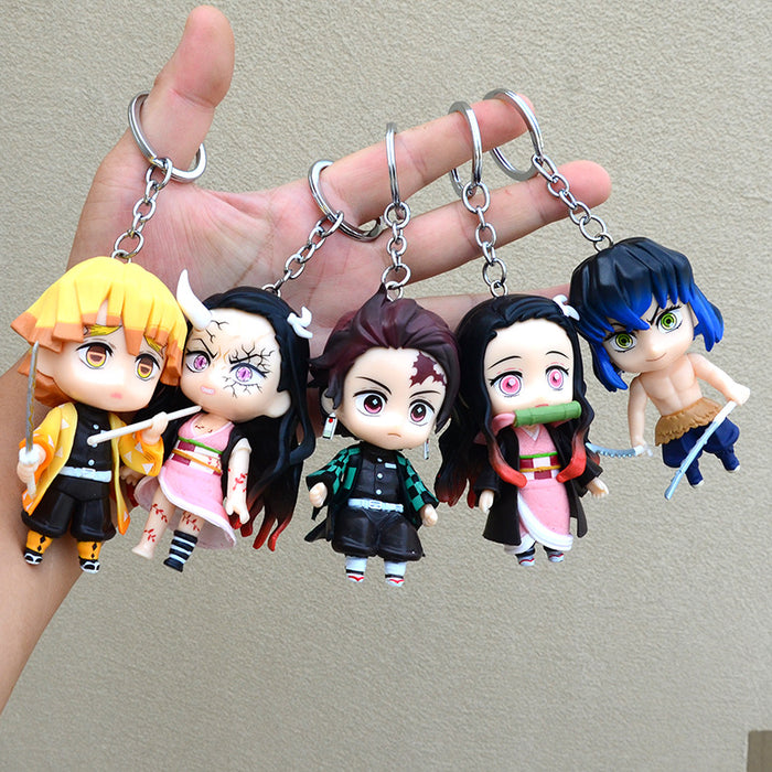 Demon Slayer Keychain pendant school bag doll decoration keychain