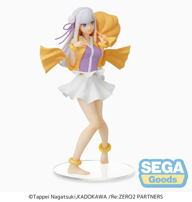 SEGA Re:Zero Starting Life in Another World Emilia (Wind God Fujin Ver.) Super Premium Figure