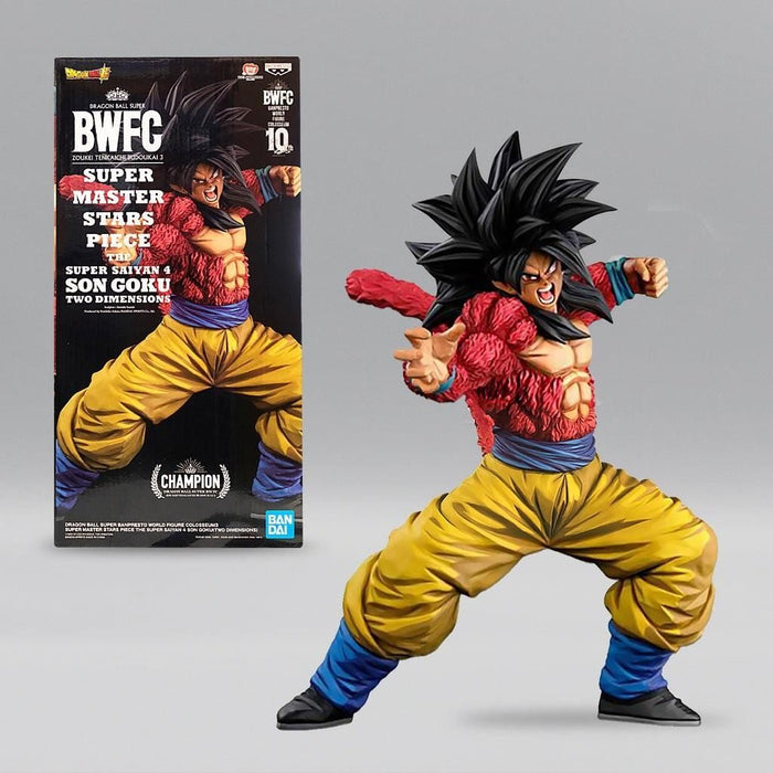 BANDAI BANPRESTO Dragon Ball GT World Figure Colosseum 3 Super Master Stars Piece Super Saiyan 4 Goku (Two Dimensions) Figure