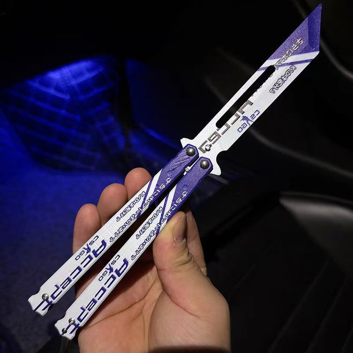 WARRIOR BUTTERFLY KNIFE (Blunt Blade - Non sharp).