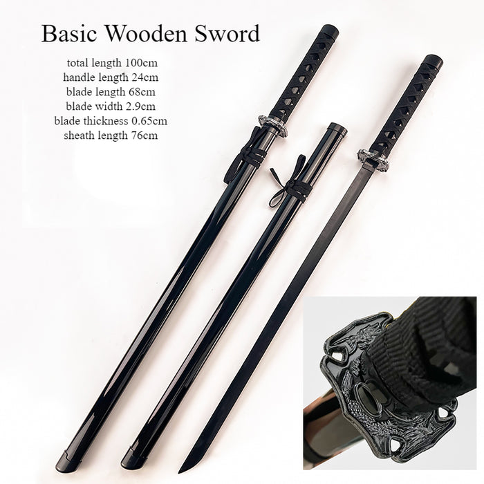 Katana Sword Kendo Wooden Sword (Bokken) For Cosplay