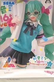 Sega Vocaloid Luminasta Hatsune Miku (16th Anniversary Booota Ver.) Figure