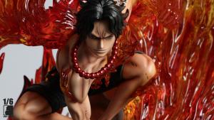 GK Garage Kit Resin Figure One Piece - Last Sleep Studios - One Piece Portgas D. Ace Rebirth