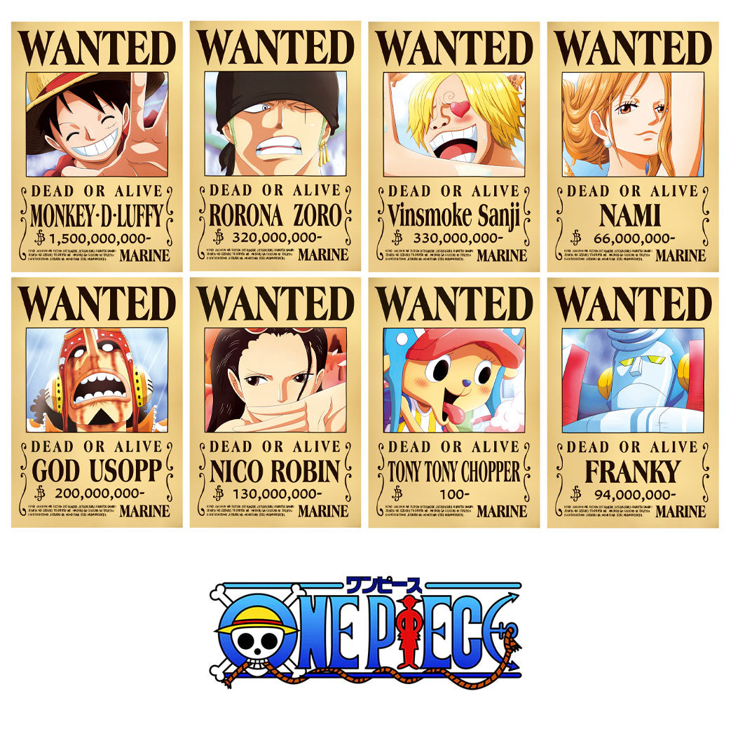 ONE PIECE 8PC A3-SIZE ANIME POSTER SET — Anime House