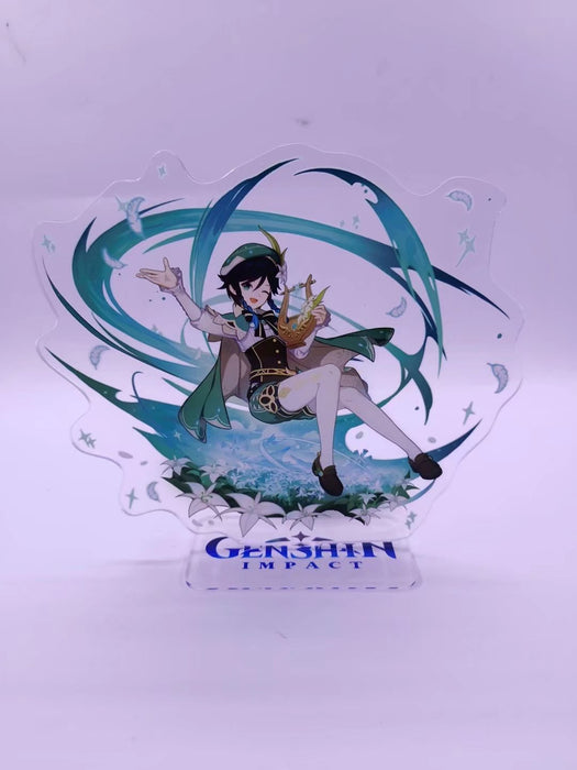 Genshin Impact Double-sided Laser Acrylic Model Desk Decoration