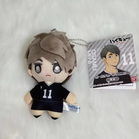 Bandai 10cm Haikyuu Plush Keyring Merch Pendant Doll Cosplay Cushion Decorations