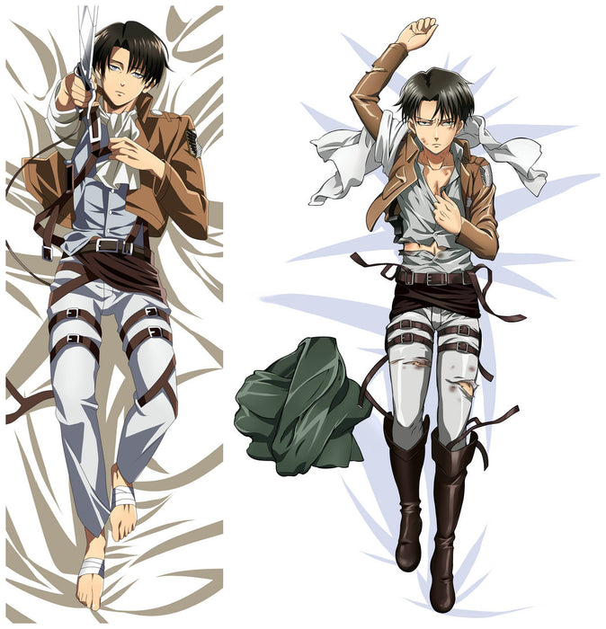 Attack on Titan Levi Ackerman Dakimakura Hugging Peach Skin Body Pillow (A11)