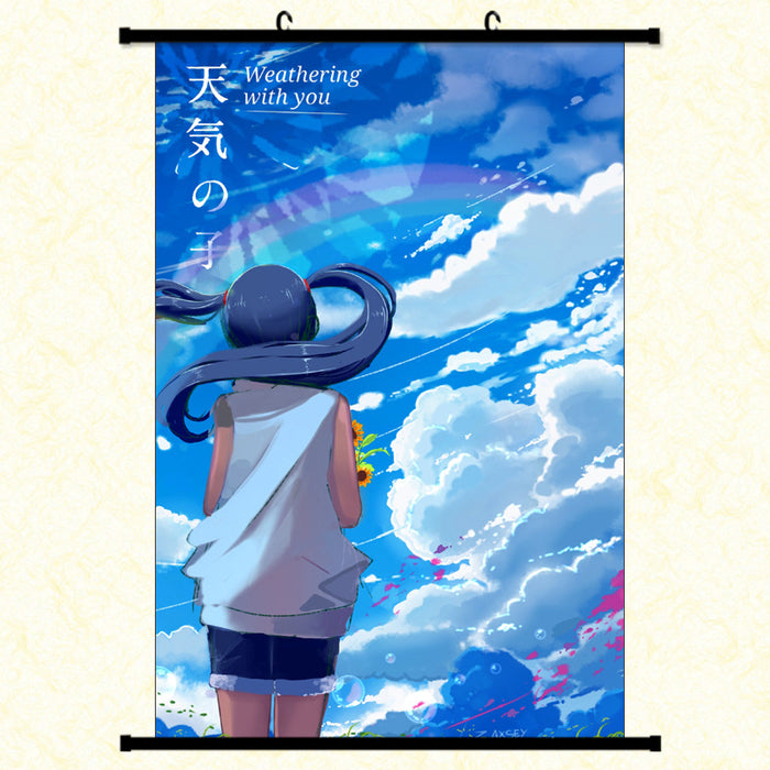 Wall Scroll - Weathering with You Amano Hina