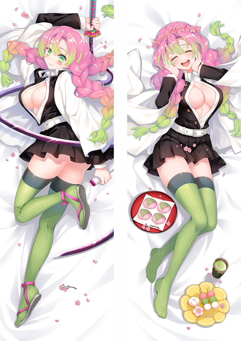 Demon Slayer Mitsuri Kanroji Dakimakura Hugging Peach Skin Body Pillow (D30)