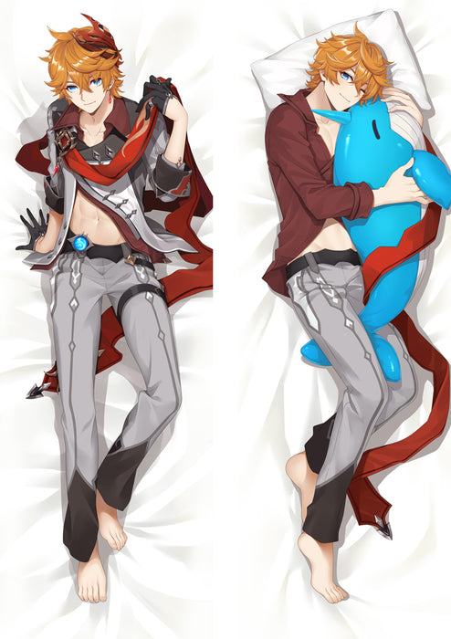 Genshin Impact Tartaglia Dakimakura Hugging Peach Skin Body Pillow (G67)