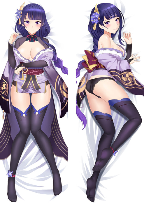 Genshin Impact Raiden Shogun Dakimakura HUGGING PEACH SKIN BODY PILLOW (G58)