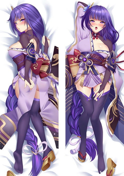 Genshin Impact Raiden Shogun Dakimakura HUGGING PEACH SKIN BODY PILLOW (G55)