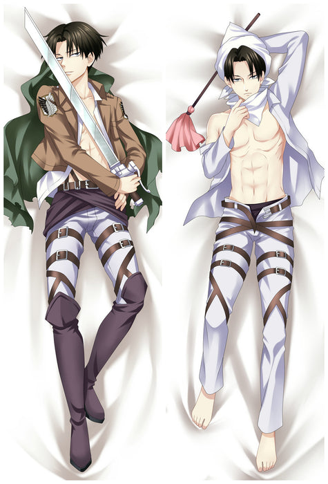 Attack On Titan Levi Ackerman Dakimakura Hugging Peach Skin Body Pillow (A13)