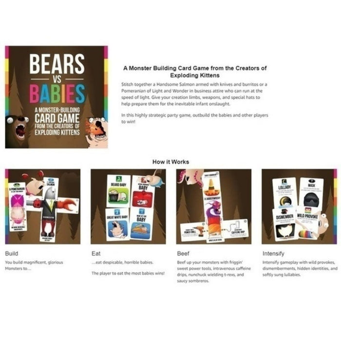 Board Game Bears vs Babies / Bears vs Babies: NSFW Booster Pack