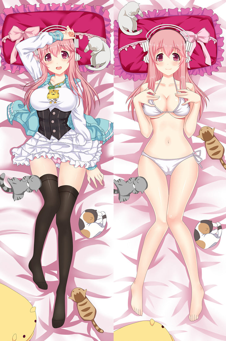 Super sonico body pillow top