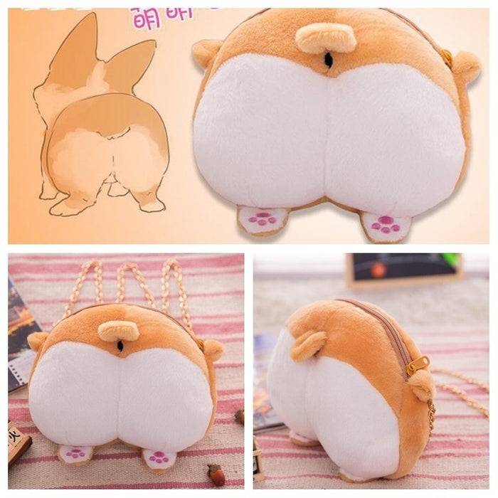 Corgi Butt plush bag