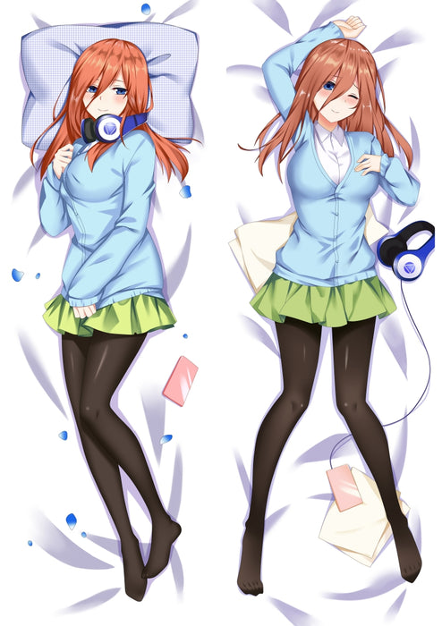 The Quintessential Quintuplets Miku Nakano Dakimakura HUGGING PEACH SKIN BODY PILLOW (T22)