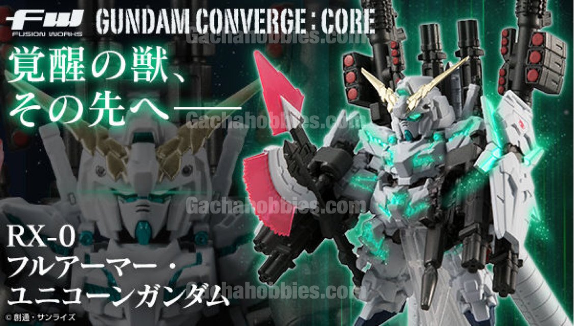 PRE-ORDER FW GUNDAM CONVERGE CORE Full Armor Unicorn Gundam Limited