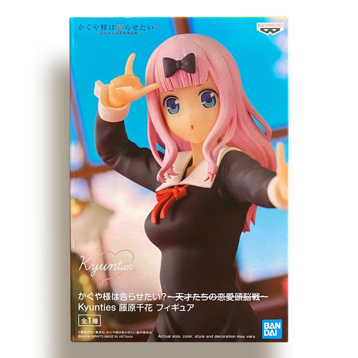 BANDAI BANPRESTO Kaguya-sama: Love is War Kyunties Chika Fujiwara Figure