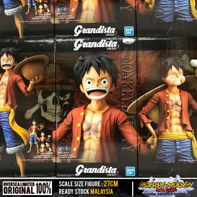 BANDAI BANPRESTO One Piece Grandista nero Monkey D. Luffy Figure