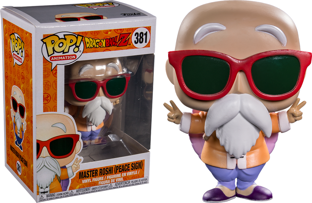 Funko Pop Dragon Ball Z - Master Roshi (Peace Sign) RS Figure!