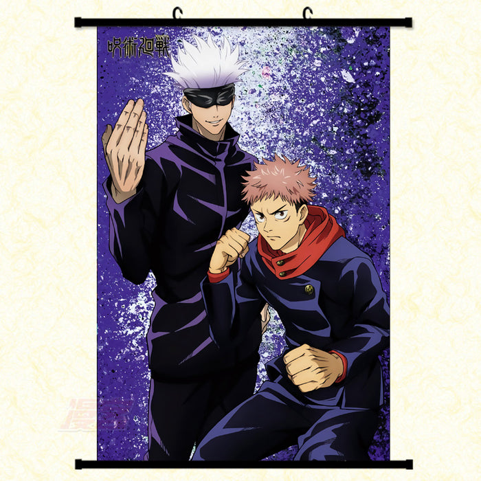 WALL SCROLL - JUJUTSU KAISEN Ryomen Sukuna & Satoru Gojo