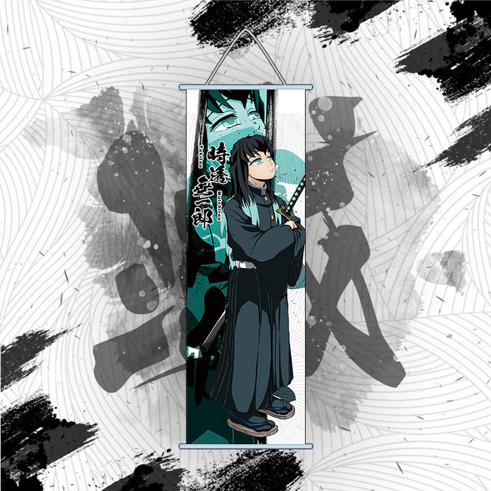 Mini Wall Scroll - Demon Slayer Muichirou