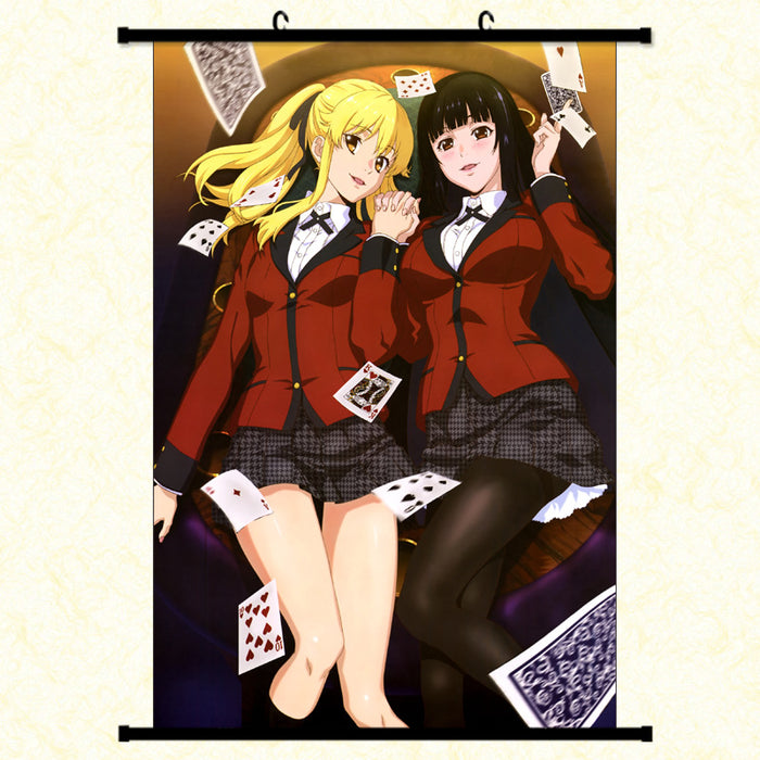 Wall Scroll - Kakegurui – Compulsive Gambler Mary Saotome & Yumeko Jabami