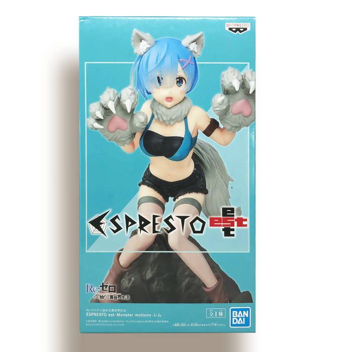 BANDAI BANPRESTO Re:Zero Starting Life in Another World Espresto est Rem (Monster Motions) FIGURE