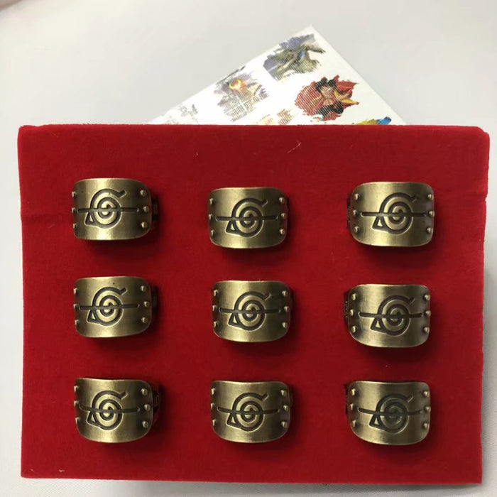 Naruto Anime Anti-Hidden Leaf Village Wearing Cosplay Ring Accessories